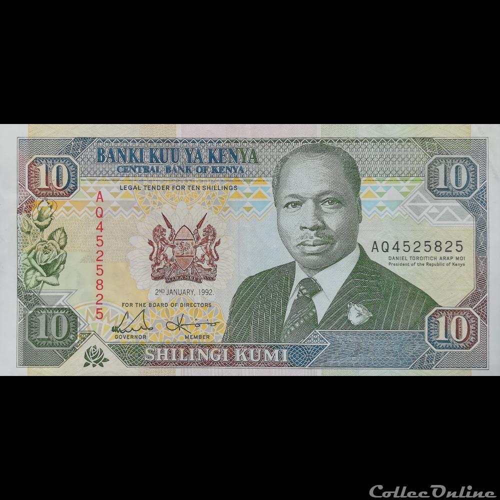 KENYA - P 24 D - 10 SHILLINGS - 1992 billet afrique kenya p 24 d 10 shillings 1992