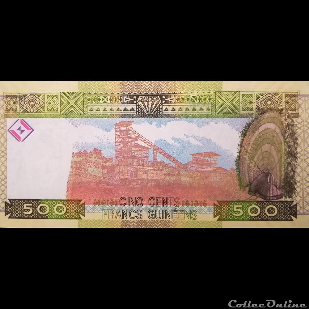 billet afrique guinee p 39 a 500 francs 2006