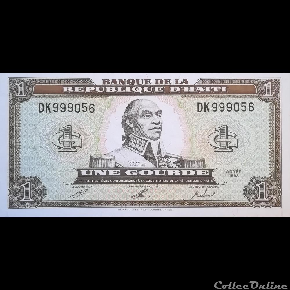 HAITI - P 259 B - 1 GOURDE - 1993 billet amerique du nord haiti p 259 b 1 gourde 1993