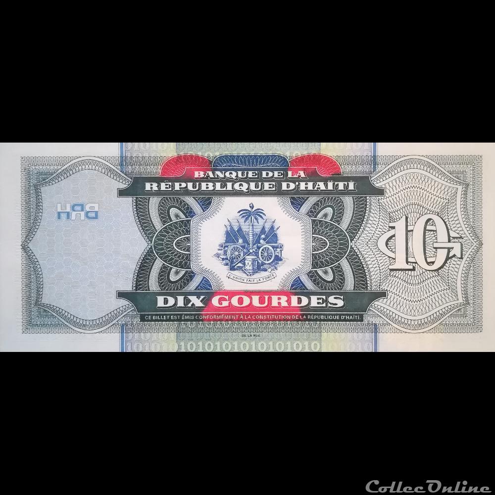HAITI - P 265 A - 10 GOURDES - 2000 billet amerique du nord haiti p 265 a 10 gourdes 2000