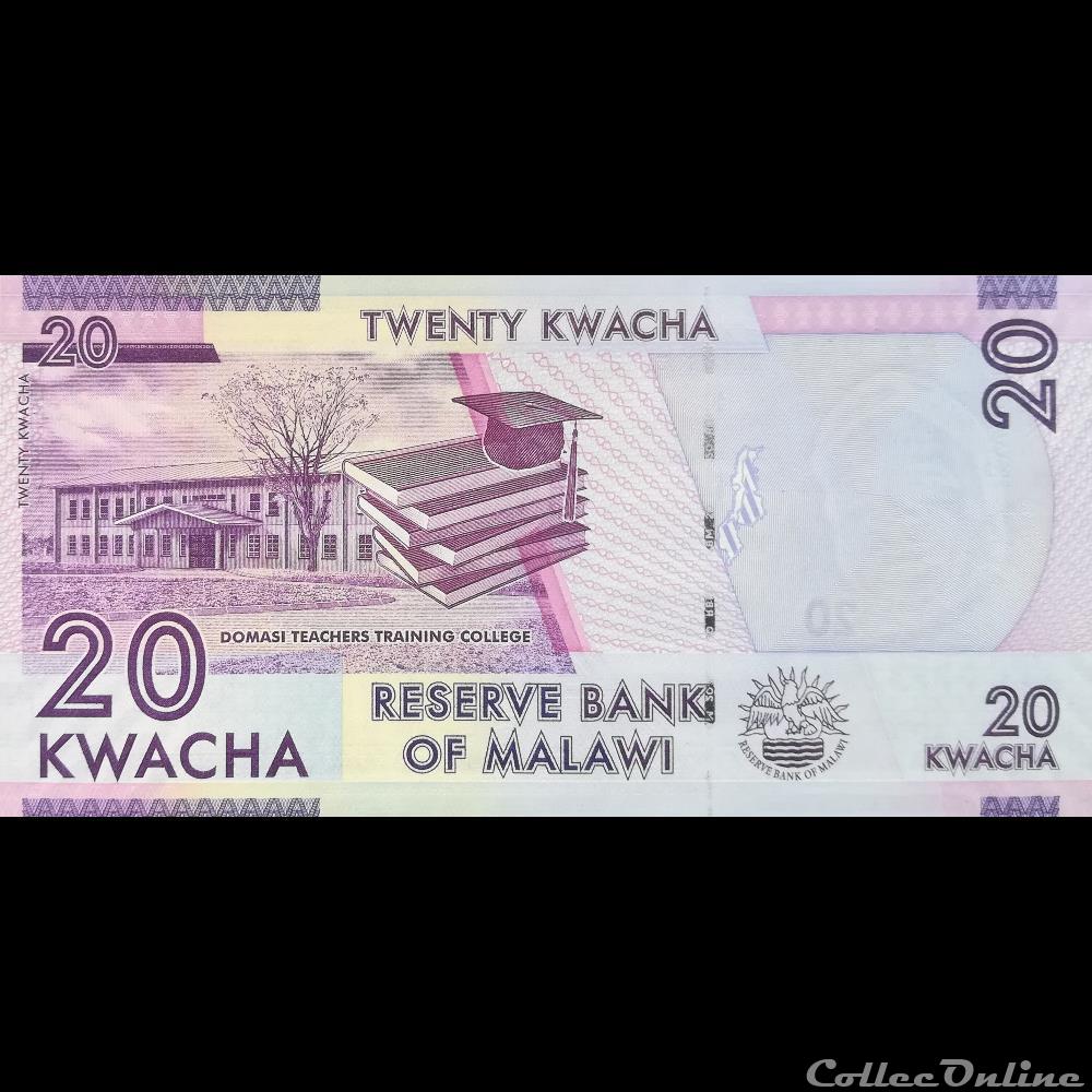 MALAWI - P 57 - 20 KWACHA - 2012 billet afrique malawi p 57 20 kwacha 2012