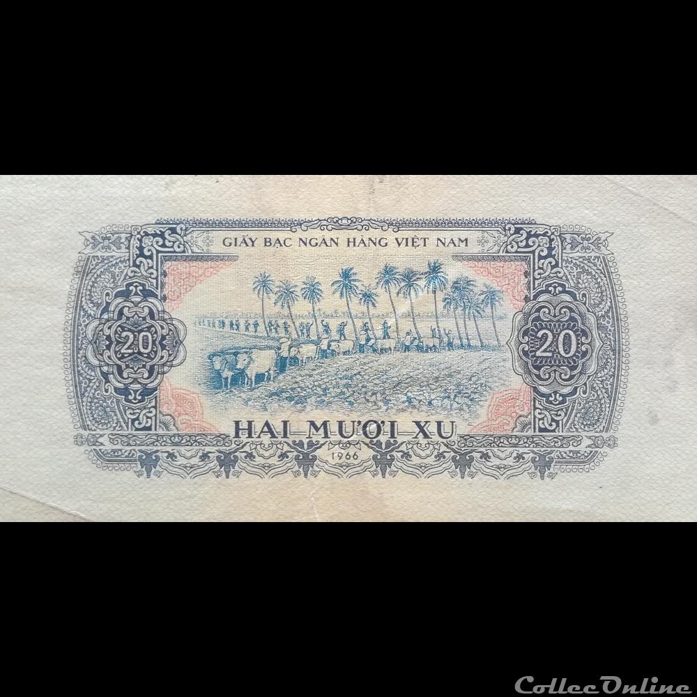 VIÊT NAM DU SUD - P 38 - 20 XU - 1966 billet asie vietnam viet nam du sud p 38 20 xu 1966