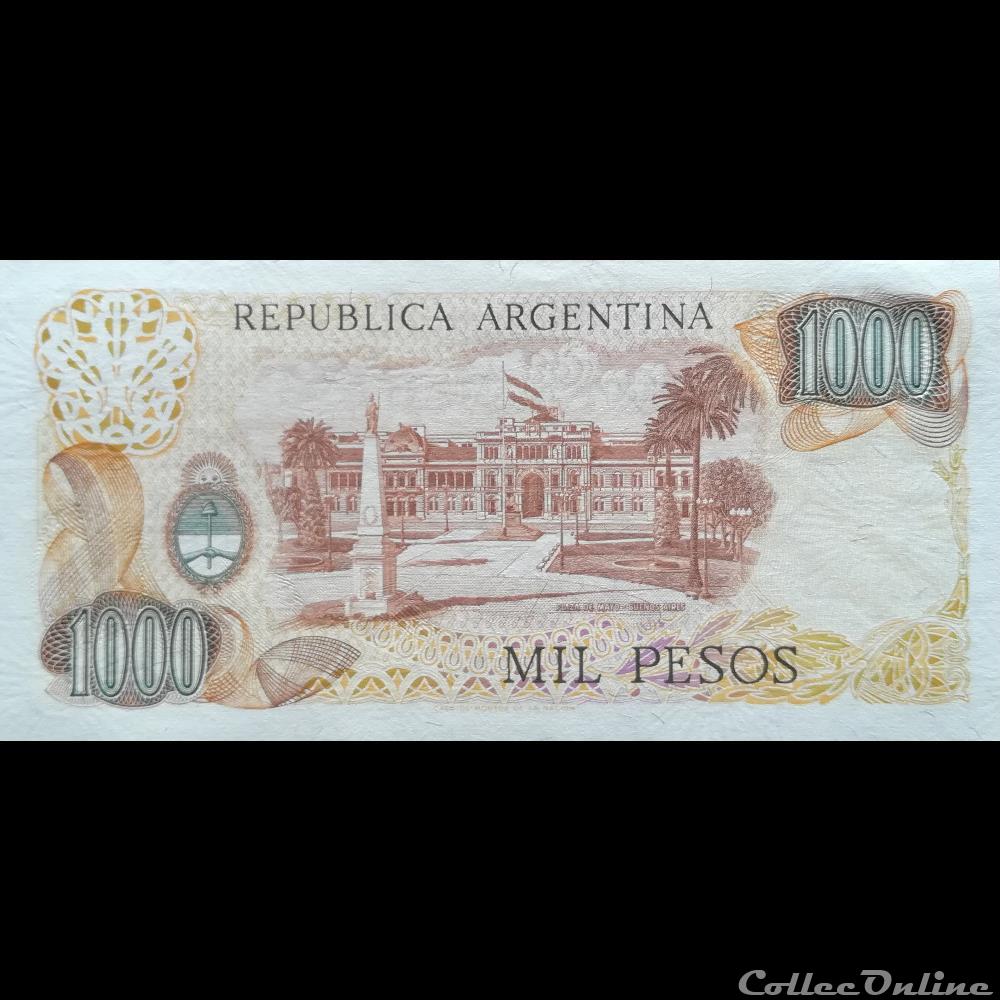 ARGENTINE - P 304 C (1) - 1000 PESOS - 1977 billet amerique du sud argentine p 304 c 1 1000 pesos 1977