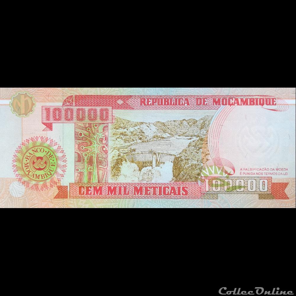MOZAMBIQUE - P 139 - 100000 METICAIS - 1993 billet afrique mozambique p 139 100000 meticais 1993