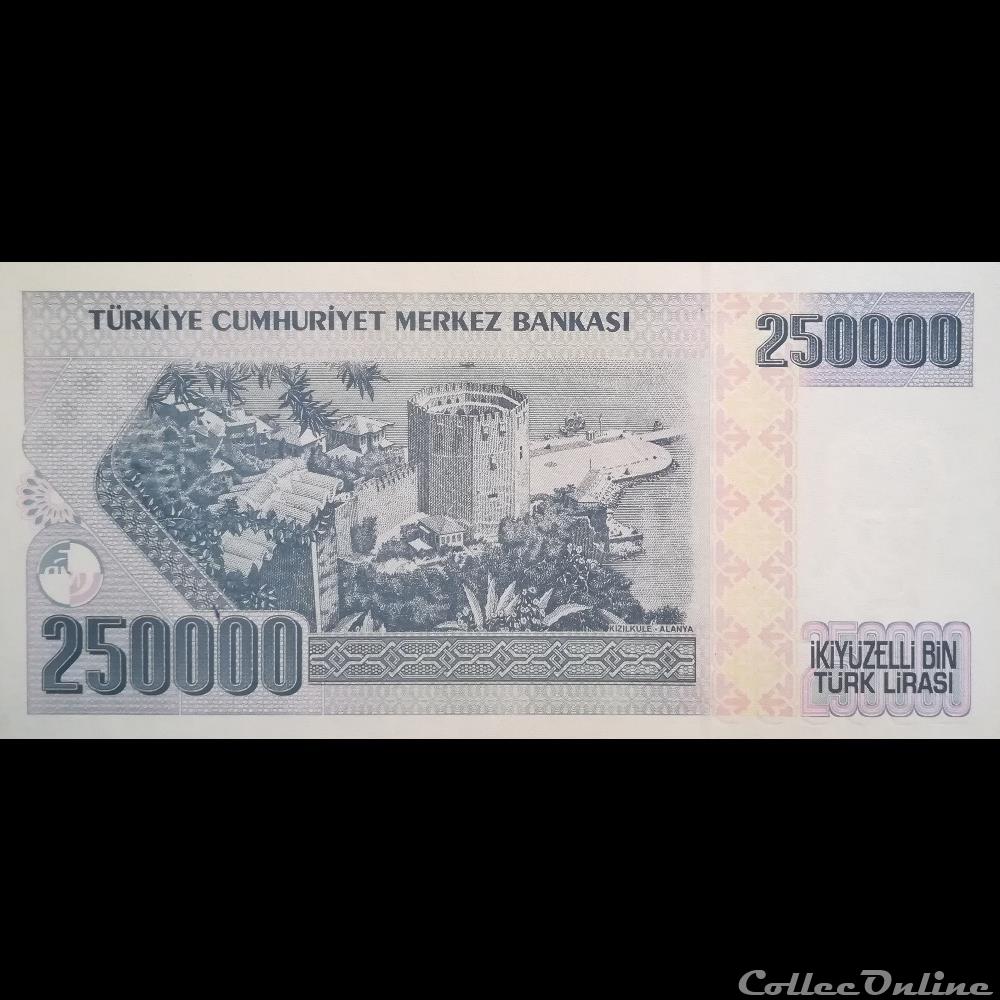 TURQUIE - P 211 - 250.000 LIRA - 1998 billet asie turquie p 211 250 000 lira 1998