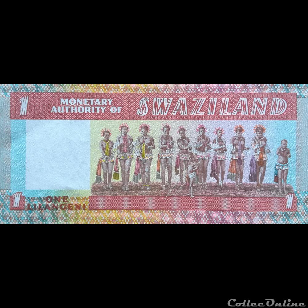 billet afrique swaziland p 01 1 lilangeni 1974