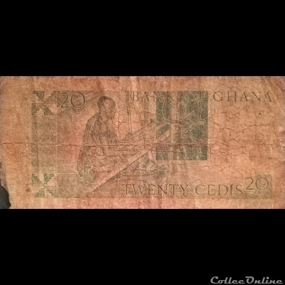 GHANA - P 21 - 20 CEDIS - 1982 billet afrique ghana p 21 20 cedis 1982