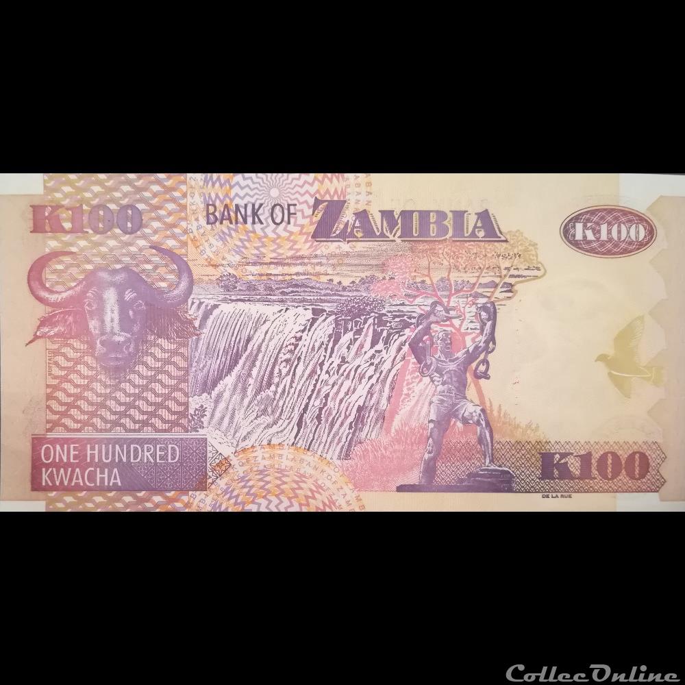 ZAMBIE - P 38 I - 100 KWACHA - 2010 billet afrique zambie p 38 i 100 kwacha 2010