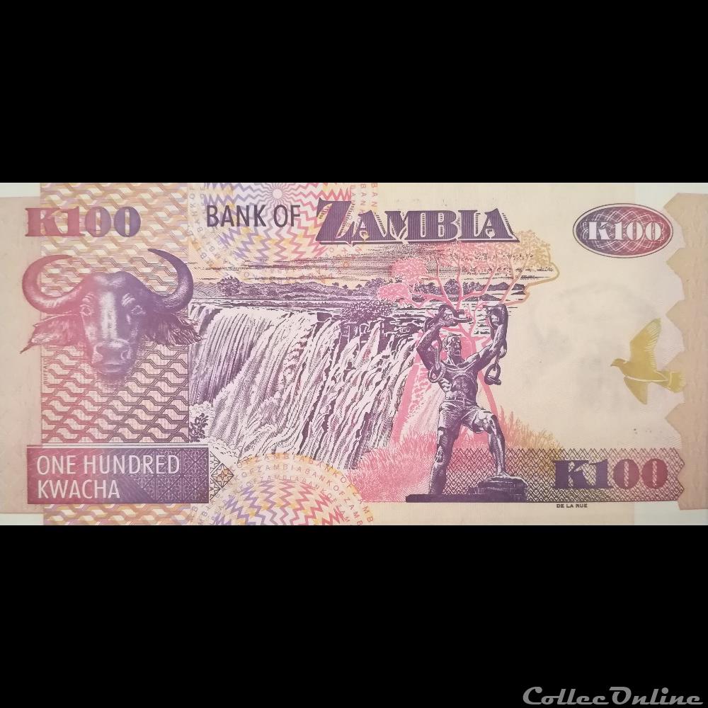 ZAMBIE - P 38 H - 100 KWACHA - 2009 billet afrique zambie p 38 h 100 kwacha 2009