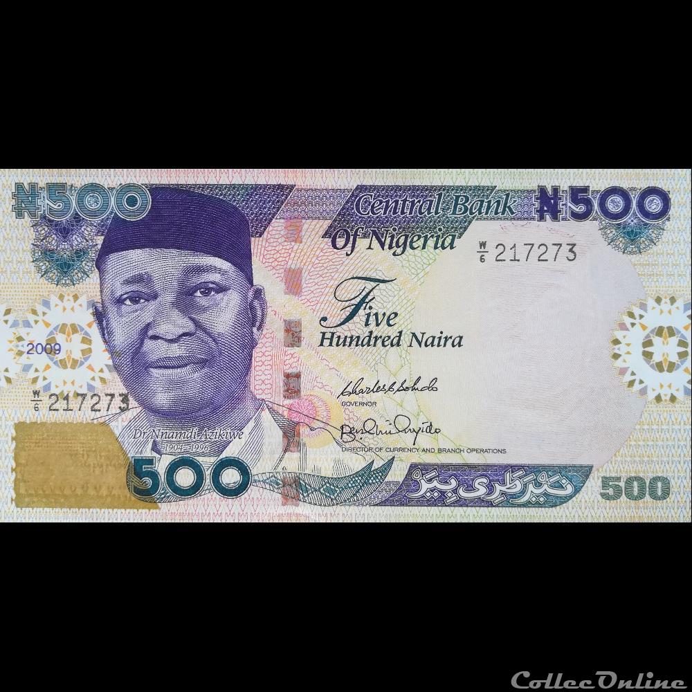 billet afrique nigerium nigeria p 30 g 500 naira 2009