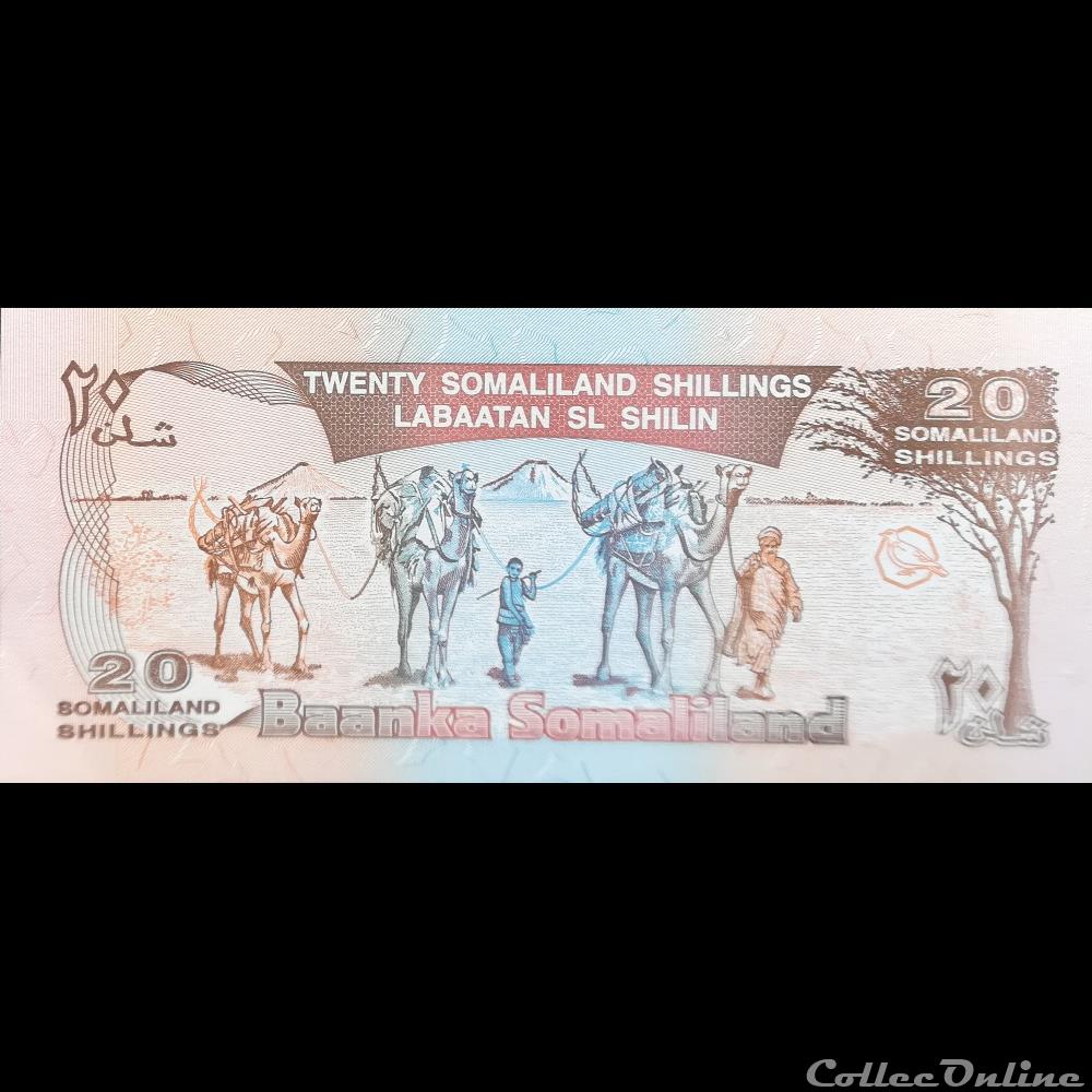 SOMALILAND - P 03 B - 20 SHILLINGS - 1996 billet afrique somalie somaliland p 03 b 20 shillings 1996