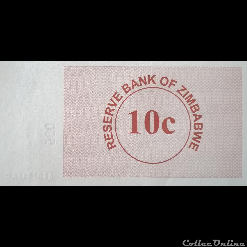 ZIMBABWE - P 35 - 10 CENTS - 2006 billet afrique zimbabwe p 35 10 cents 2006
