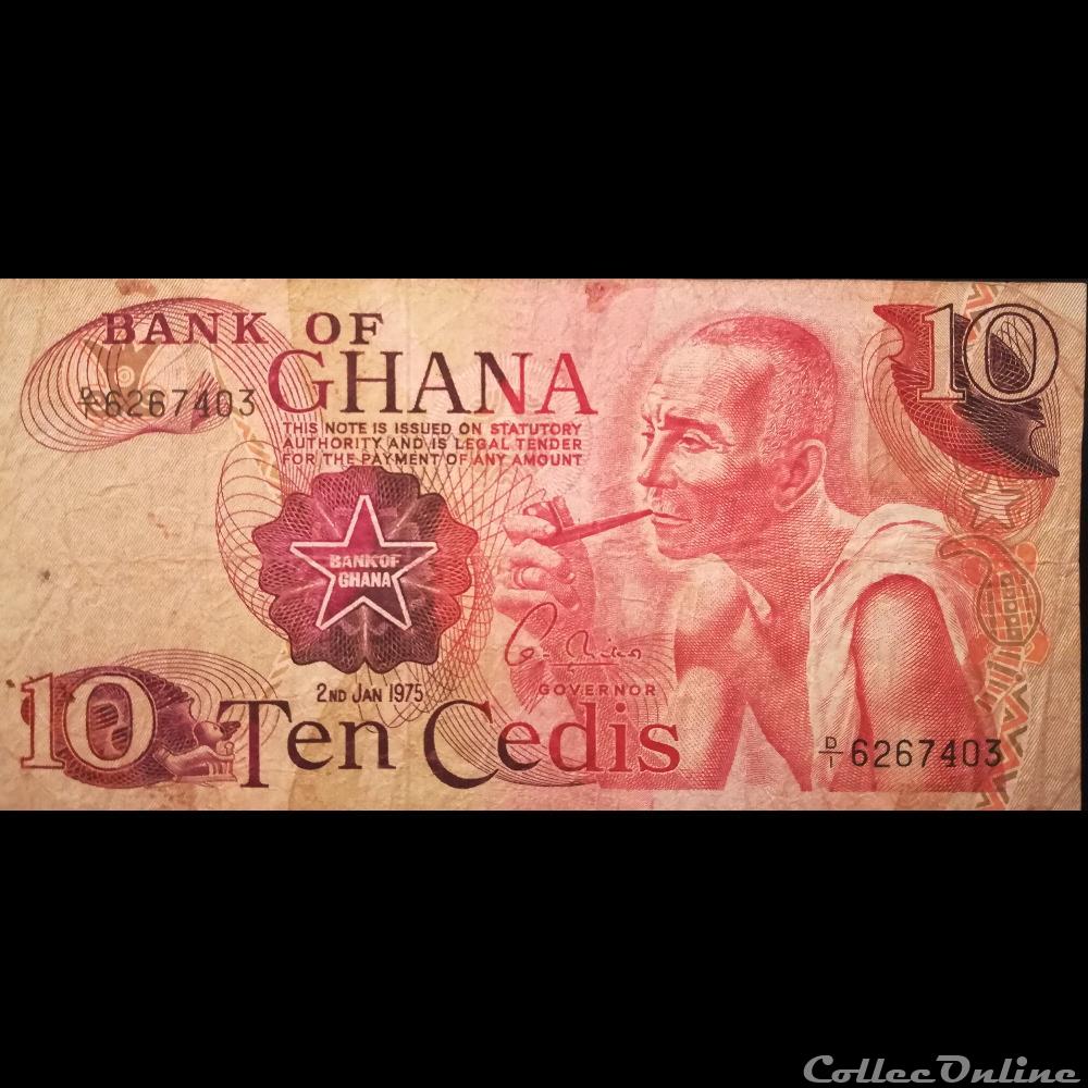 GHANA - P 16 C - 10 CEDIS - 1975 billet afrique ghana p 16 c 10 cedis 1975
