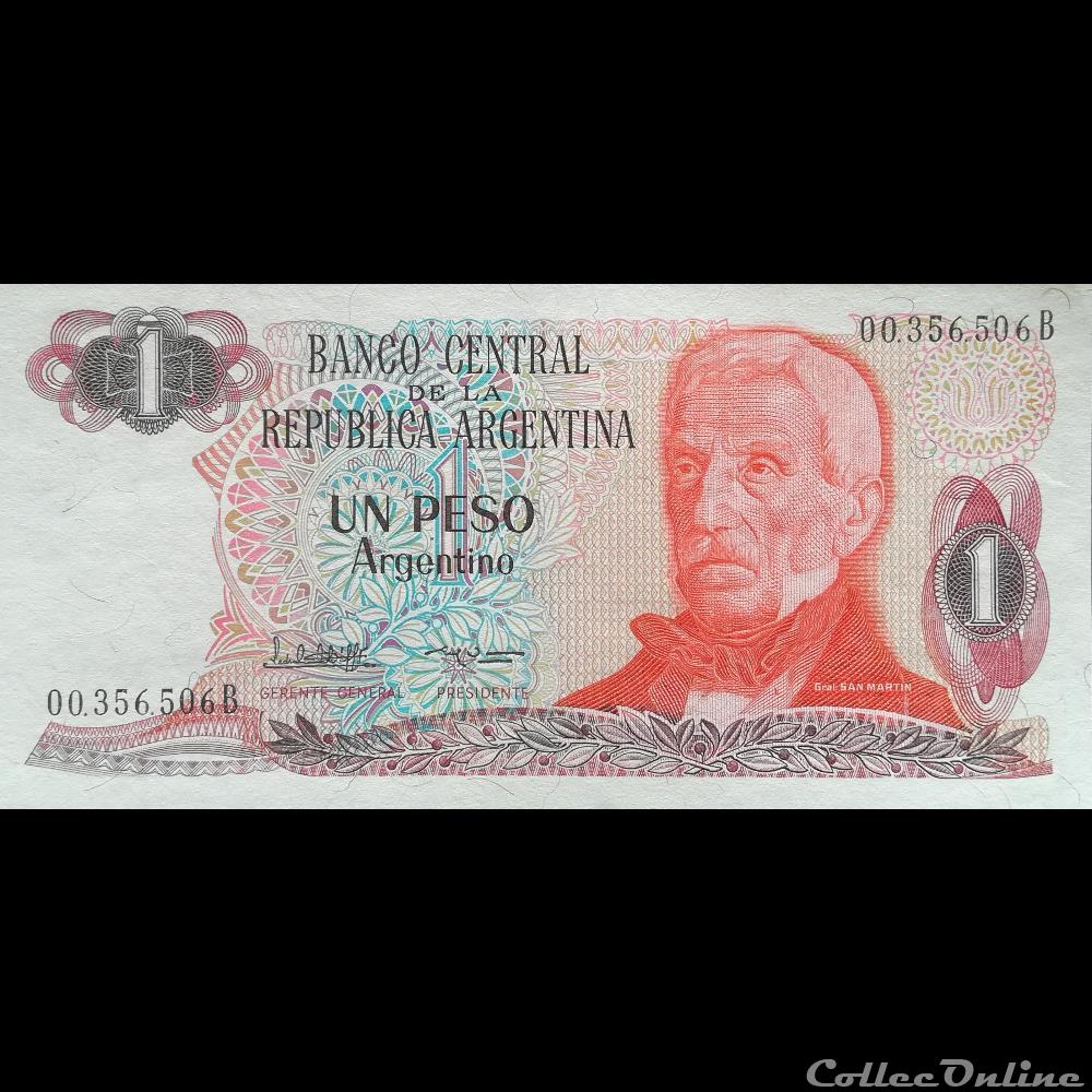 ARGENTINE - P 311 A (2/2) - 1 PESO - 1984 billet amerique du sud argentine p 311 a 2 2 1 peso 1984