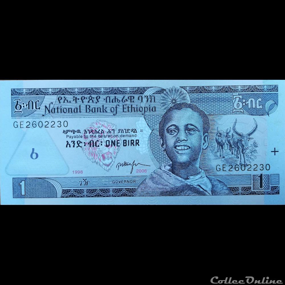 ETHIOPIE - P 46 D - 1 BIRR - 2006/EE 1998 billet afrique ethiopie p 46 d 1 birr 2006 ee 1998