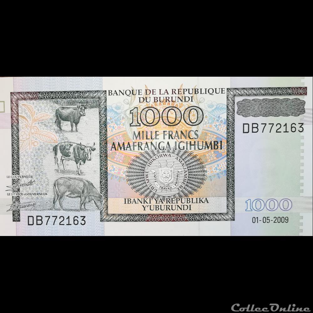 BURUNDI - P 39 E - 1000 FRANCS 2009 billet afrique burundi p 39 e 1000 francs 2009