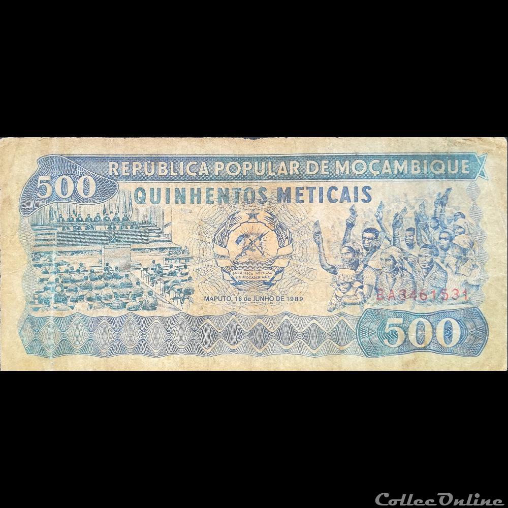 MOZAMBIQUE - P 131 C - 500 METICAIS - 1989 billet afrique mozambique p 131 c 500 meticais 1989