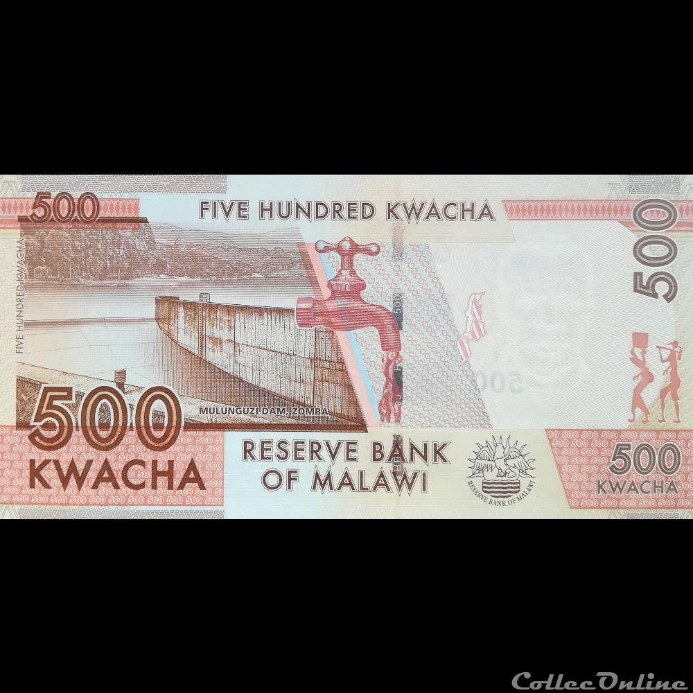 MALAWI - P 66 A - 500 KWACHA - 2014 billet afrique malawi p 66 a 500 kwacha 2014