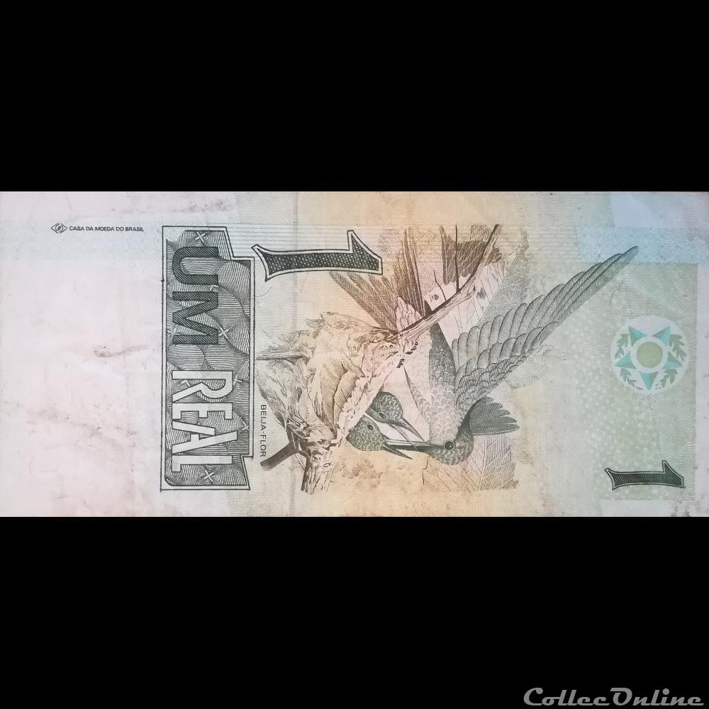 BRESIL - P 243 C - 1 REAL - 1994 - 1997 billet amerique du sud bresil p 243 c 1 real 1994 1997