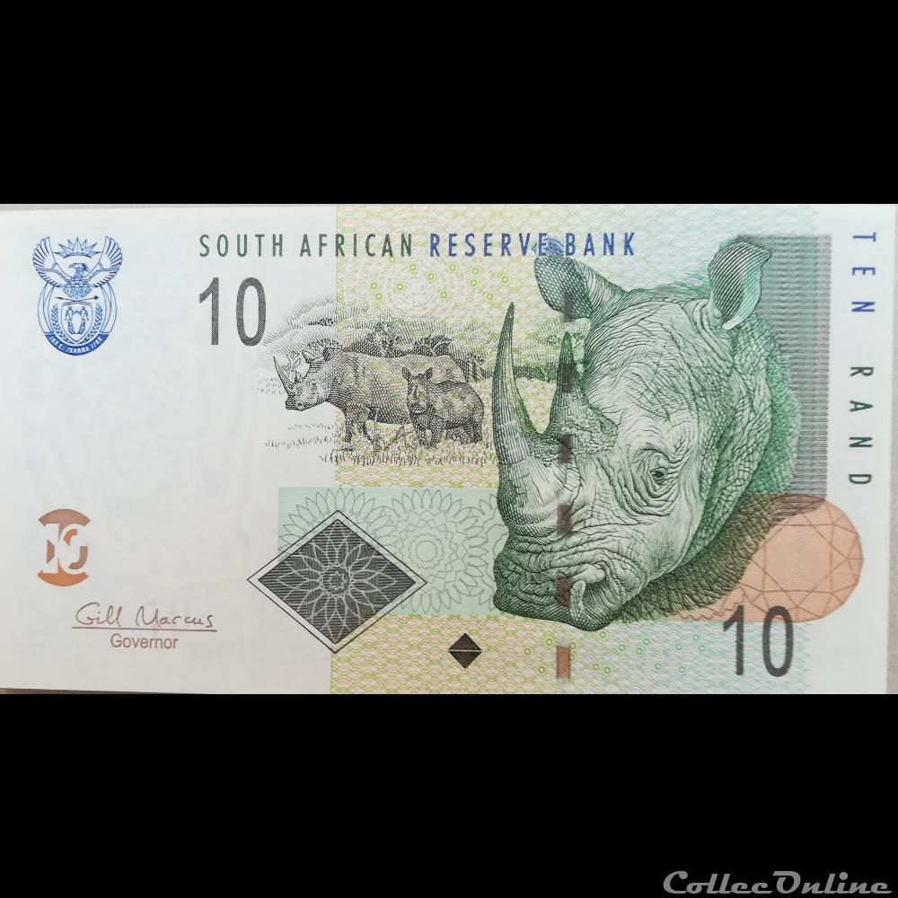 AFRIQUE DU SUD - P 128 B - 10 RAND - 2005 billet afrique du sud p 128 b 10 rand 2005