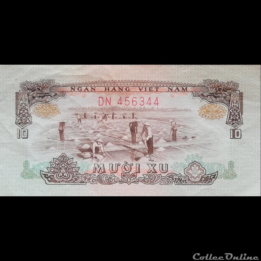 VIÊT NAM DU SUD - P 37 - 10 XU - 1966 billet asie vietnam viet nam du sud p 37 10 xu 1966