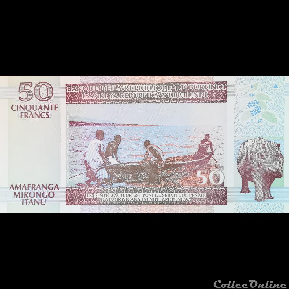 BURUNDI - P 36 F - 50 FRANCS 2006 billet afrique burundi p 36 f 50 francs 2006