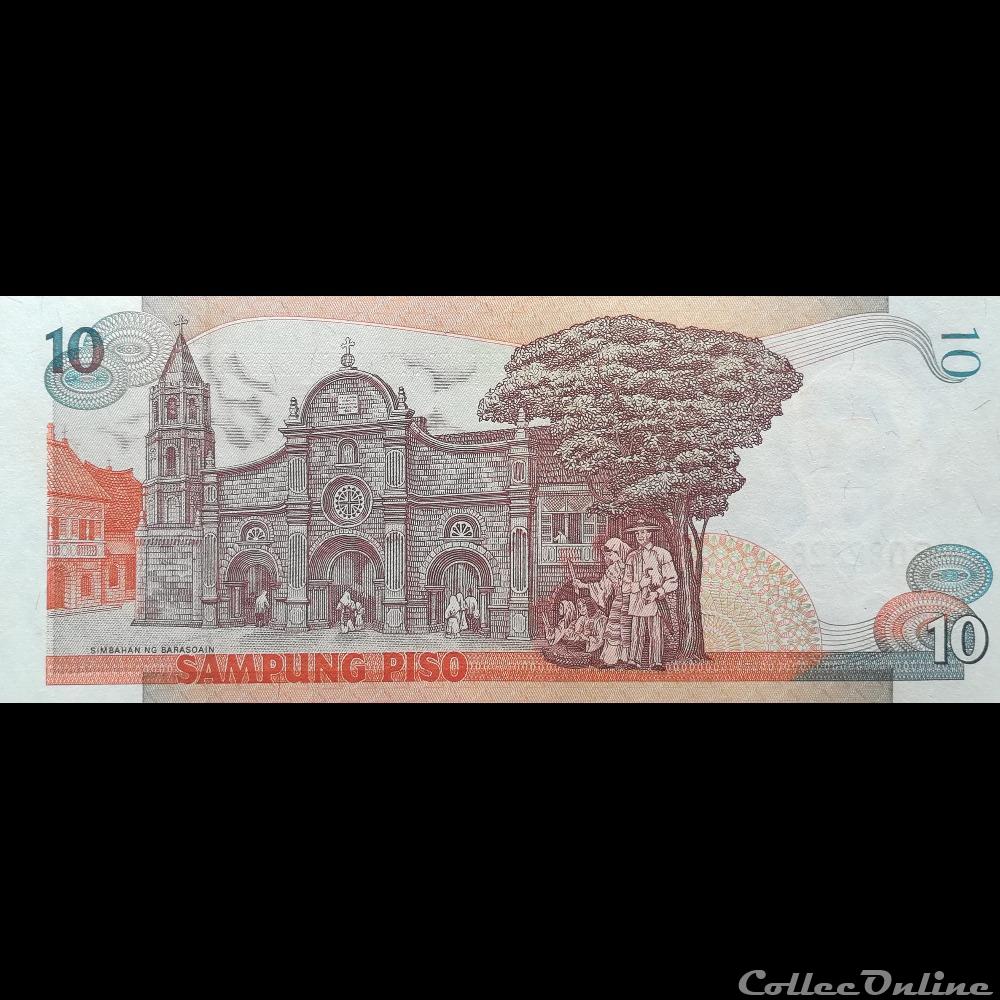PHILIPPINES - P 169 A - 10 PISO - 1985 billet asie philippines p 169 a 10 piso 1985