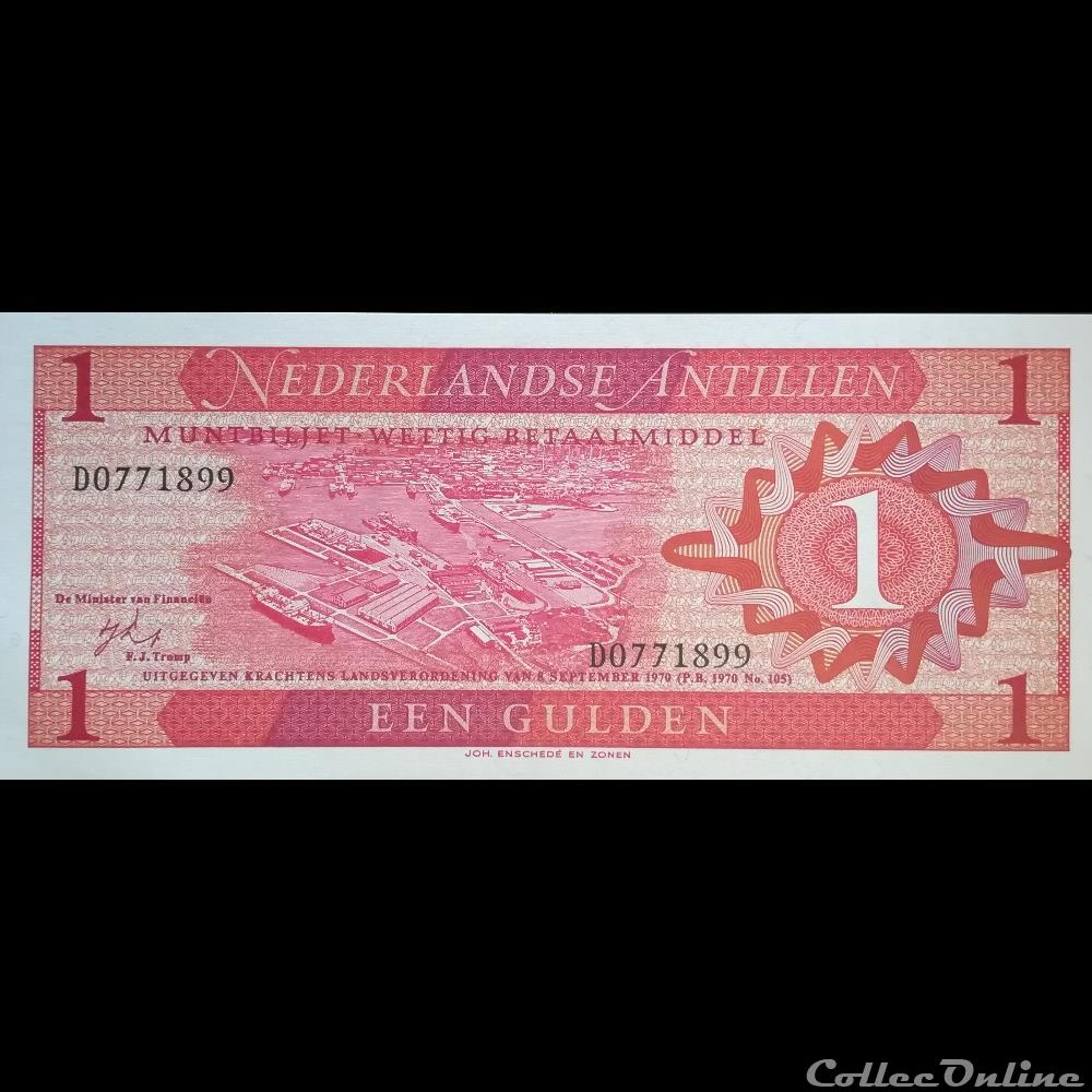 ANTILLES NEERLANDAISES - P 020 - 1 GULDEN - 1970 billet amerique du nord saint martin antilles neerlandaises p 020 1 gulden 1970