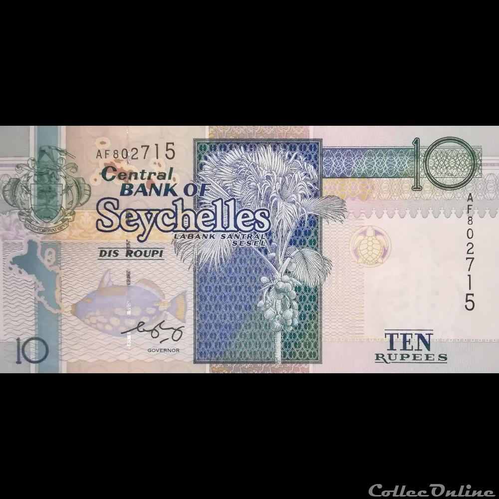 billet afrique seychelles p 36 b 10 rupees 1998 2010