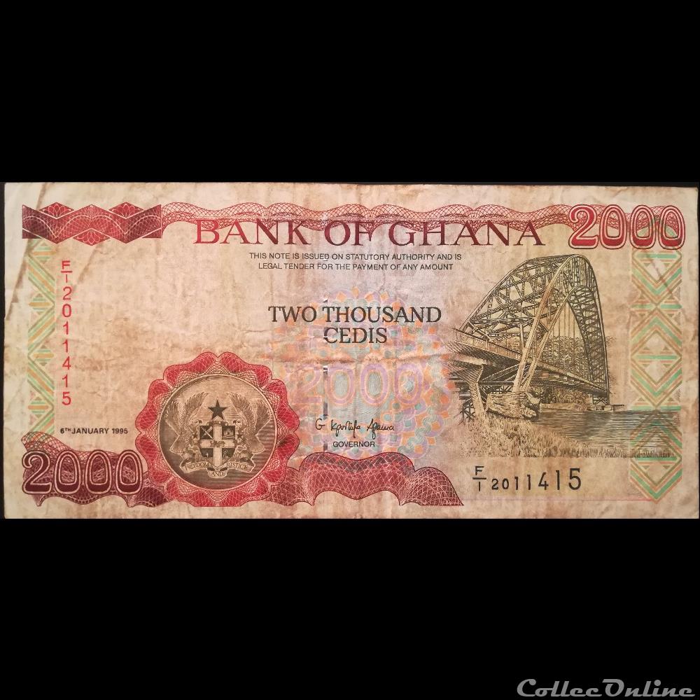 GHANA - P 30 B - 2000 CEDIS - 1995 billet afrique ghana p 30 b 2000 cedis 1995