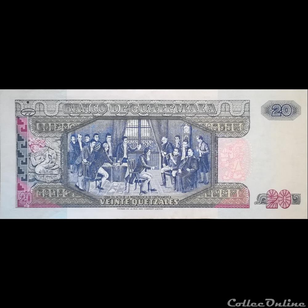 GUATEMALA - P 102 - 20 QUETZALES - 1999 billet amerique du nord guatemala p 102 20 quetzales 1999
