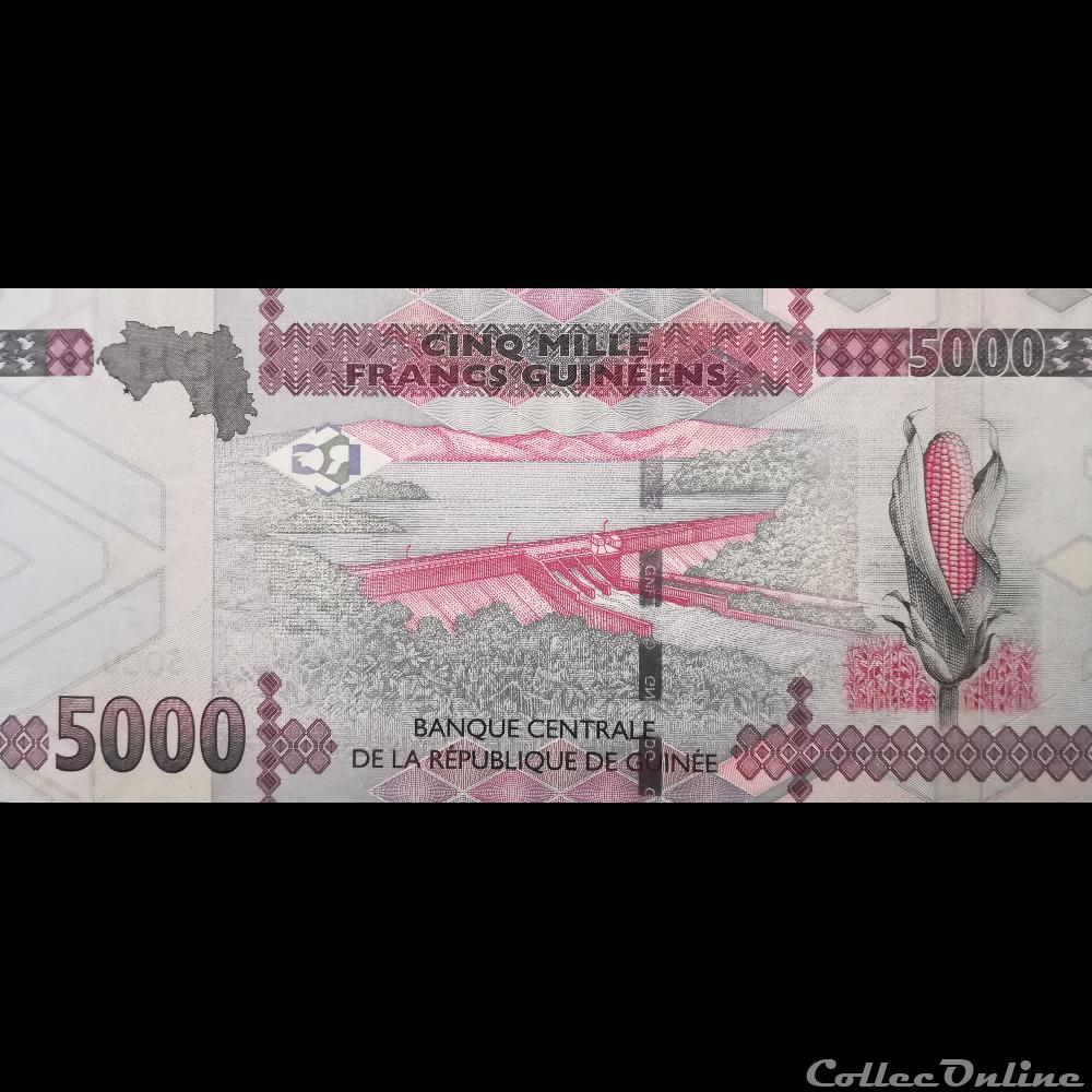 GUINEE - P 49 - 5000 FRANCS - 2015 billet afrique guinee p 49 5000 francs 2015