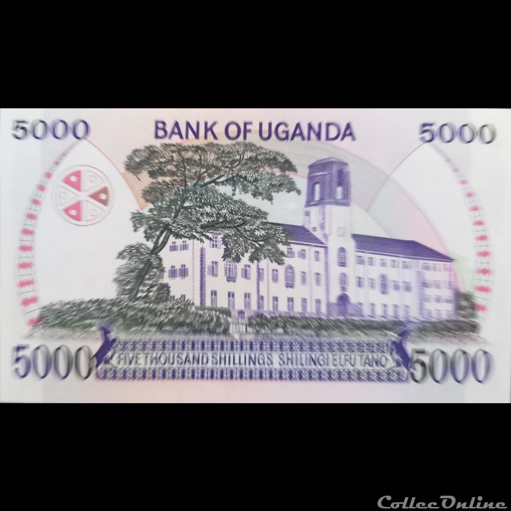 billet afrique ougandum ouganda p 24 b 5000 shillings 1986