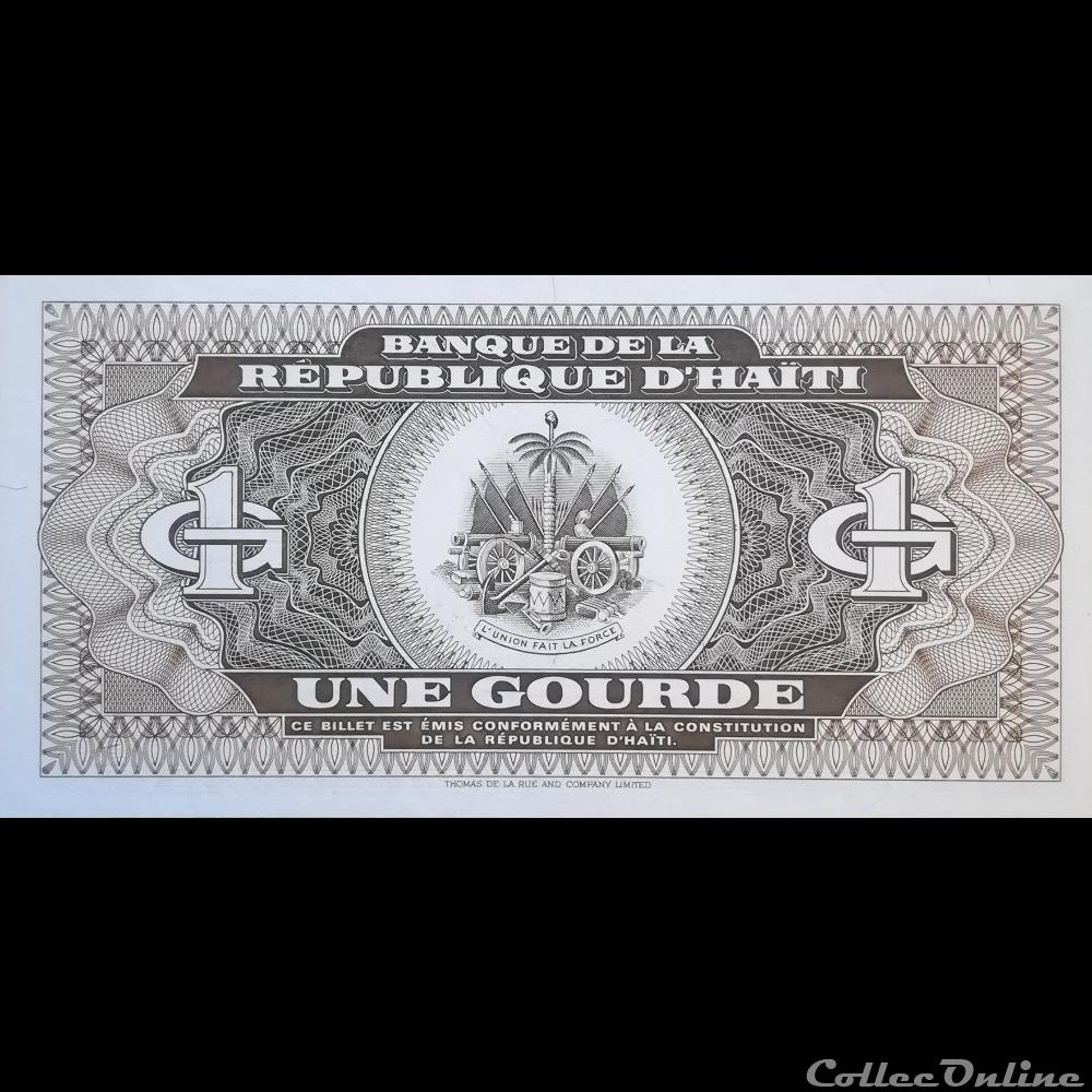 HAITI - P 259 B - 1 GOURDE - 1993 billet amerique du nord haiti p 259 b 1 gourde 1993