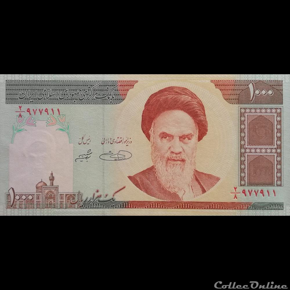 billet asie iran p 143 d 1 000 rials 1992 2014