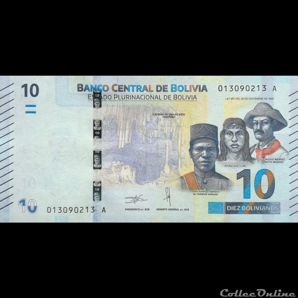 billet amerique du sud argentine bolivie p 248 10 bolivianos 2018