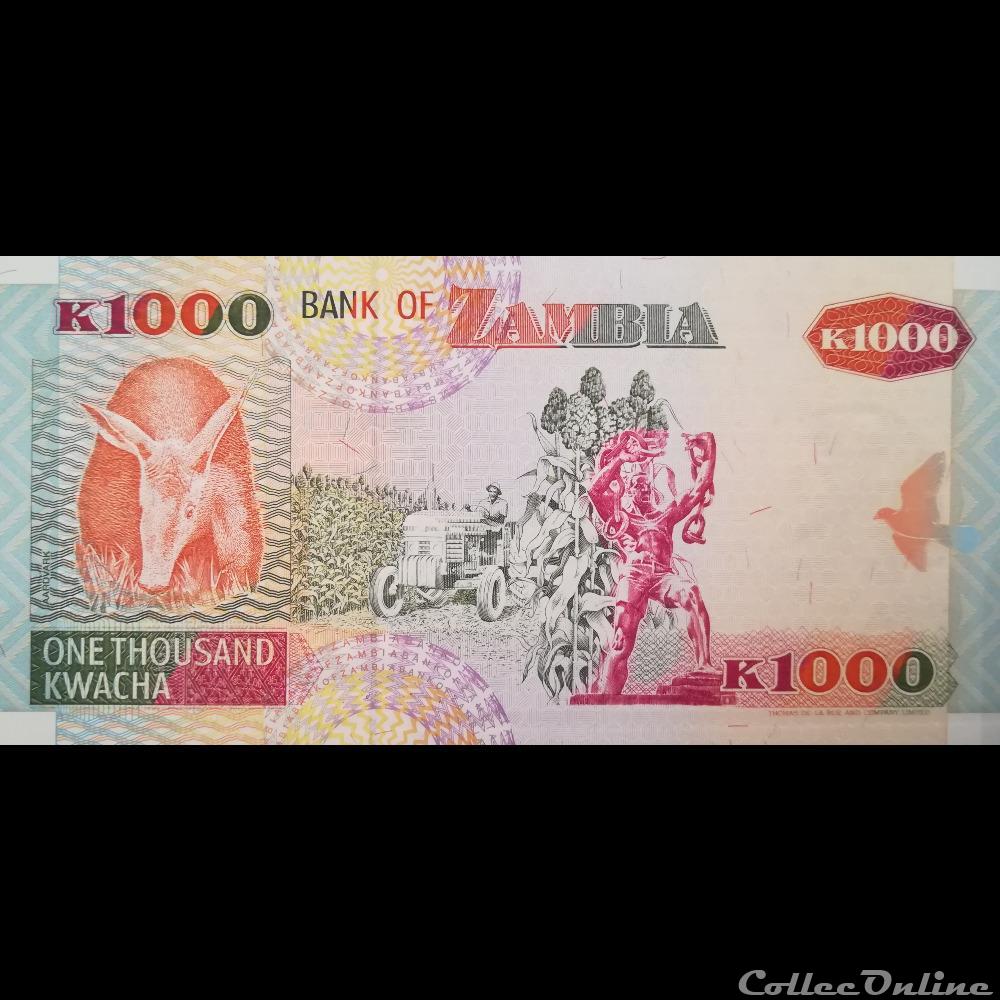 ZAMBIE - P 40 A - 1000 KWACHA - 1992 billet afrique zambie p 40 a 1000 kwacha 1992