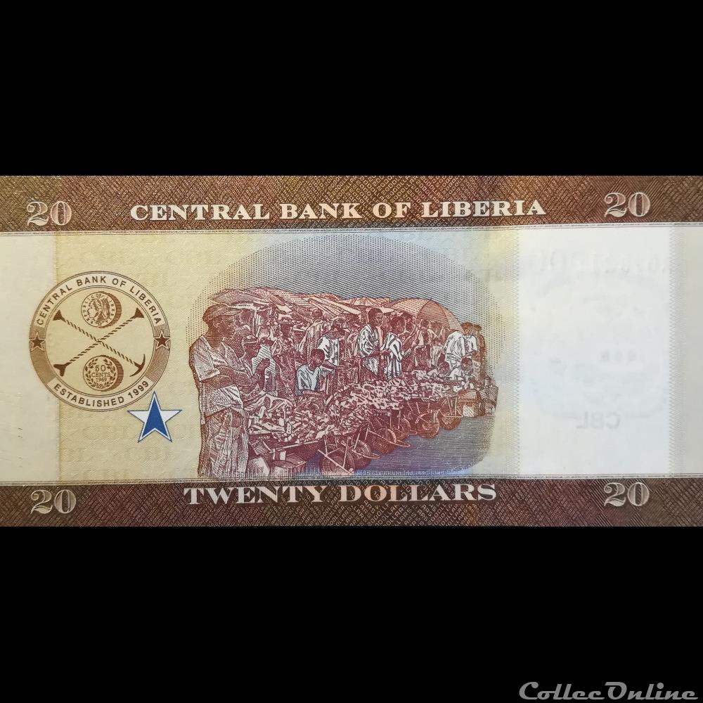 LIBERIA - P 33 B - 20 DOLLARS - 2017 billet afrique liberium liberia p 33 b 20 dollars 2017