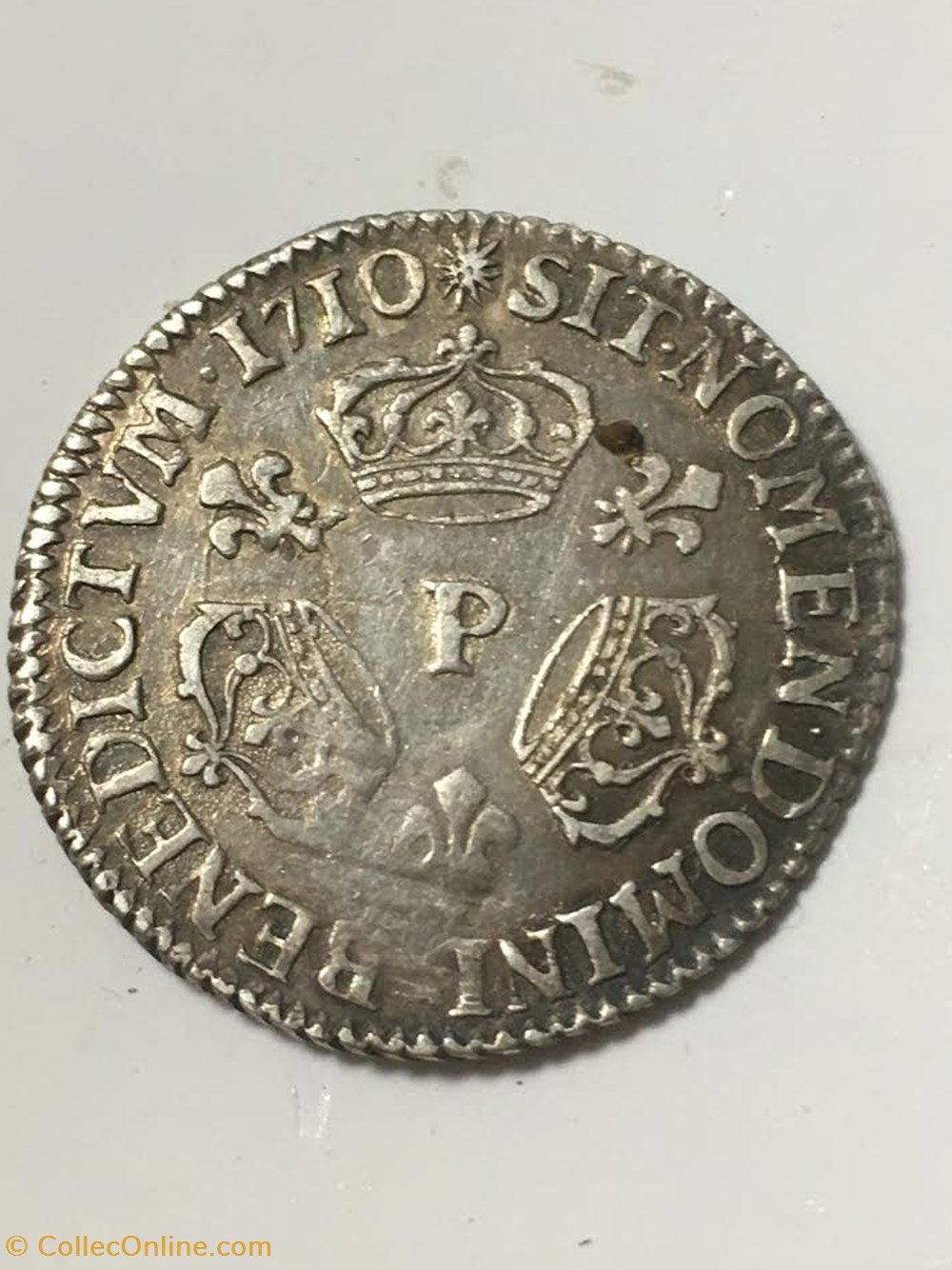 1/10 écu Louis XIV dit aux trois couronnes 1710/9 ? P DIJON 4 monnaies europe medievale france royales 1 10 ecu louis xiv dit aux trois couronnes 1710 9 p dijon