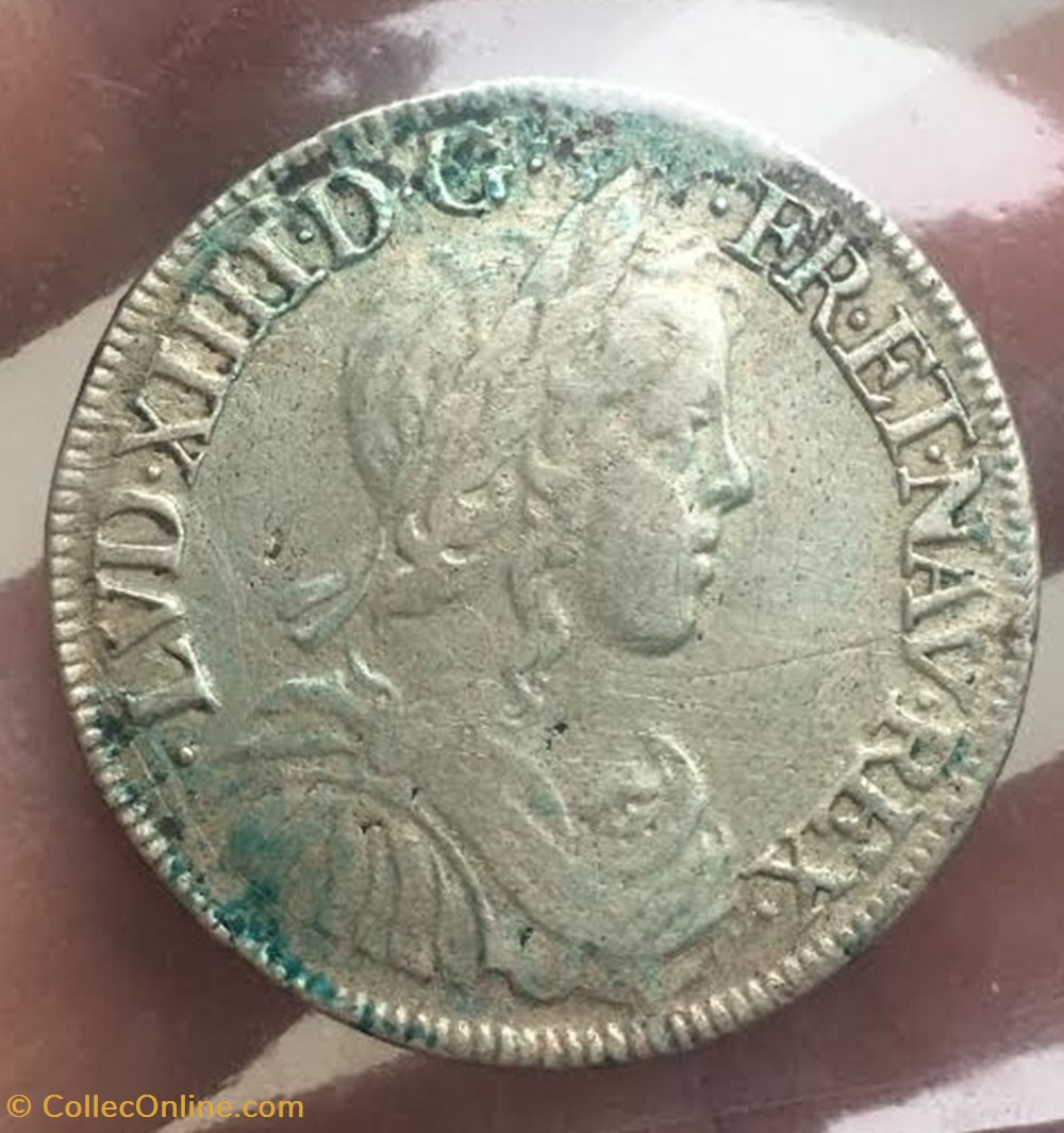 monnaies europe medievale a france royales demi ecu meche courte louis xiv 1655 p dijon
