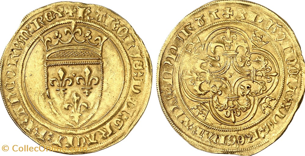 monnaies europe medievale france royales ecu or monnayage des ducs de bourgogne au nom de charles vi dijon