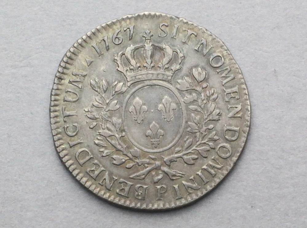 Demi écu Louis XV au bandeau 1767 P DIJON monnaies europe medievale france royales demi ecu louis xv au bandeau 1767 p dijon