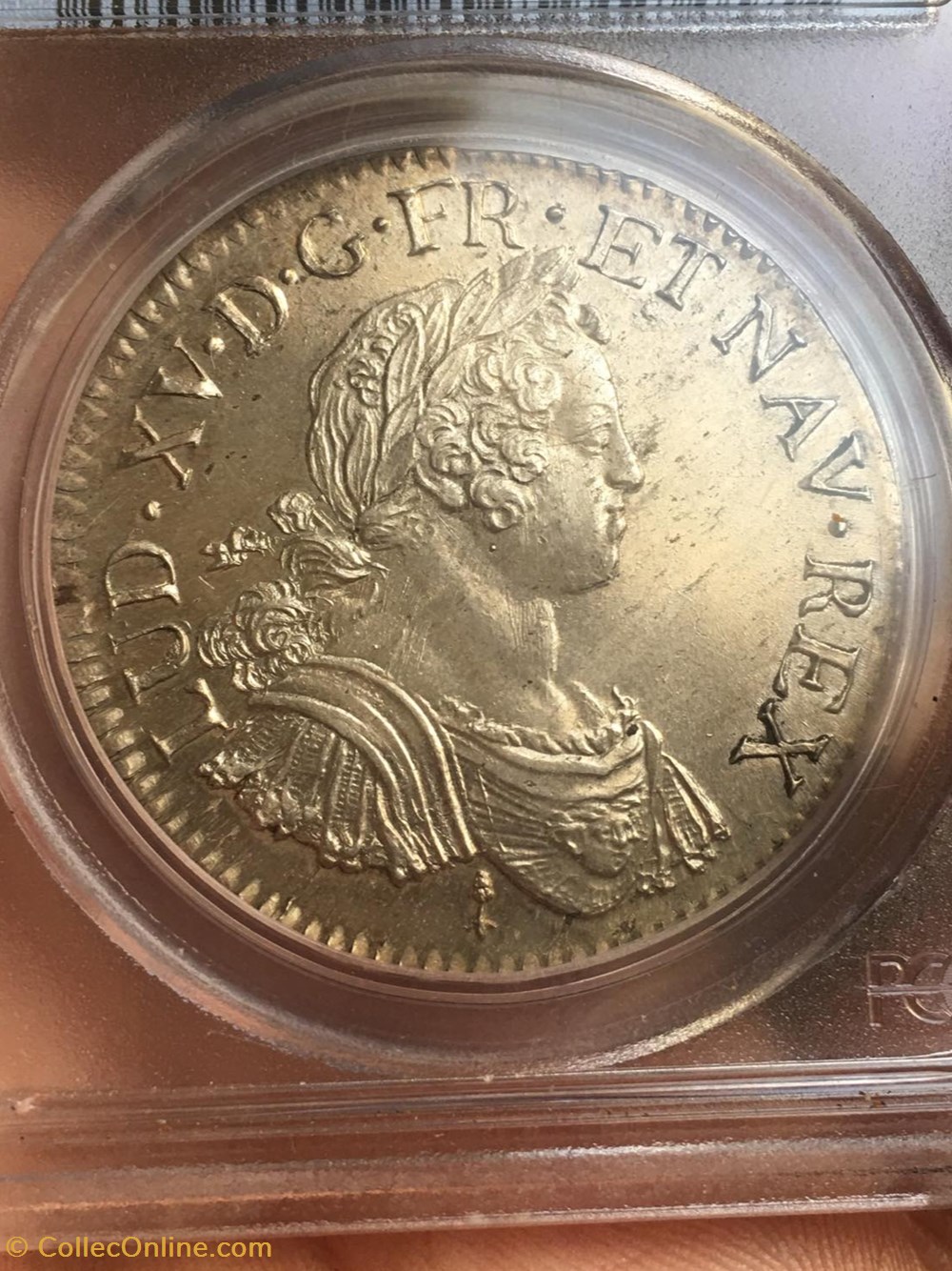 écu d'argent aux huit L Louis XV 1725 P DIJON PCGS MS62 monnaies europe medievale france royales ecu argent aux huit l louis xv 1725 p dijon pcgs ms62