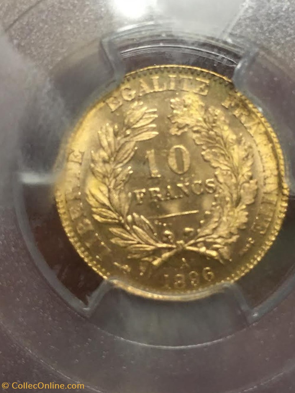 10 FRANCS OR CERES 1896 A PARIS PCGS MS65 3 monnaies 10 francs or ceres 1896 a paris pcgs ms65