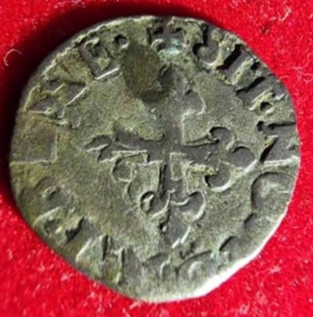 LIARD AU C CHARLES IX 1574 P DIJON monnaies europe medievale france royales liard au c charles ix 1574 p dijon