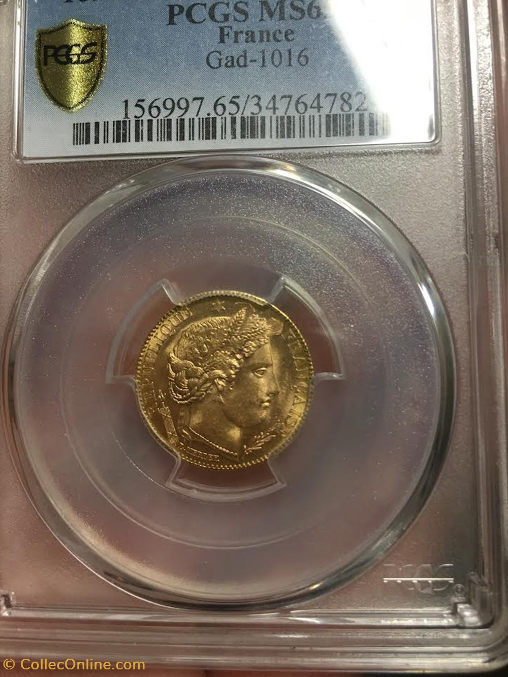 10 FRANCS OR CERES 1896 A PARIS PCGS MS65 monnaies 10 francs or ceres 1896 a paris pcgs ms65