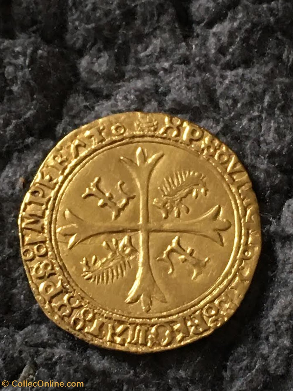 monnaies europe medievale france royales ecu or aux porcs epics louis xii dijon