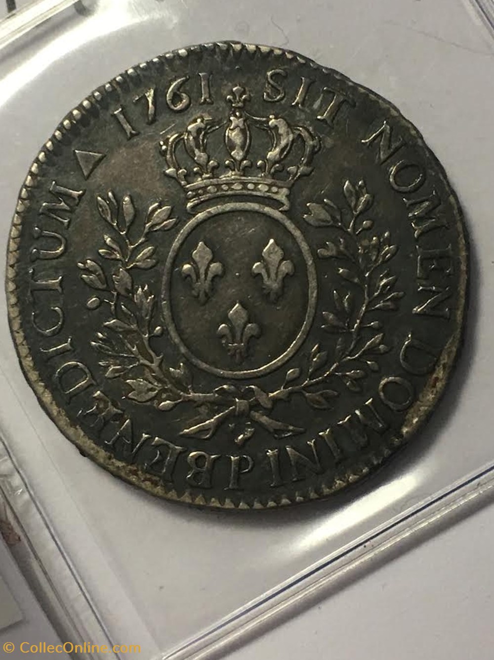 Demi écu Louis XV au bandeau 1761/51 P DIJON 3 monnaies europe medievale france royales demi ecu louis xv au bandeau 1761 51 p dijon