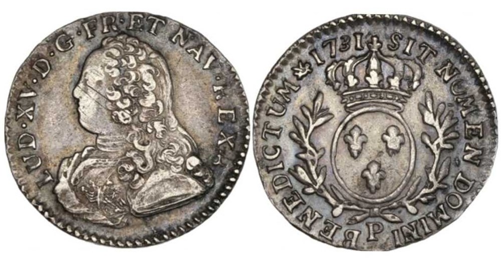 monnaies europe medievale france royales 1 10 ecu argent aux branches olivier 1731 p dijon