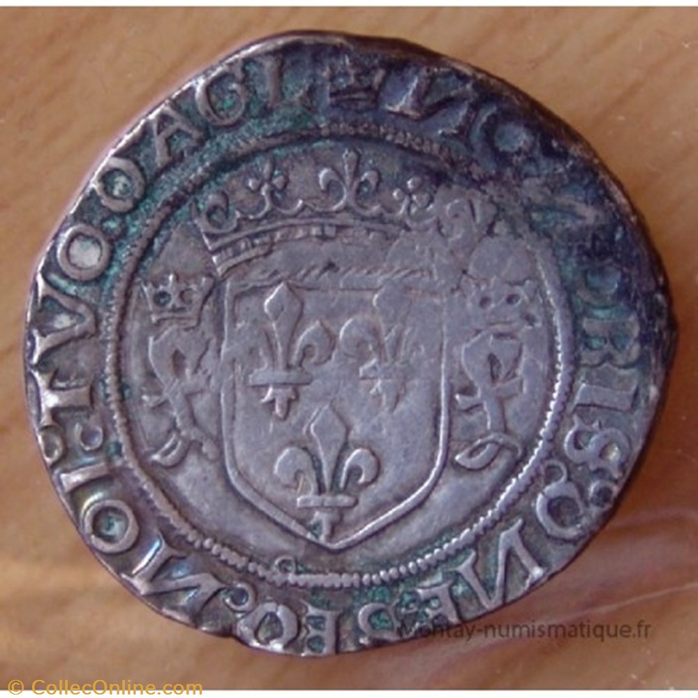 Teston François ier DIJON 17 ème type aux " F " Gothiques monnaies europe medievale france royales teston francois ier dijon 17 eme type aux f gothiques